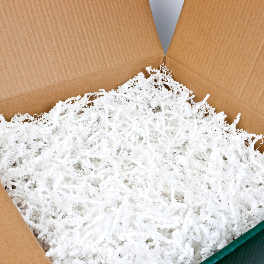 Sjeckani papir Bijeli