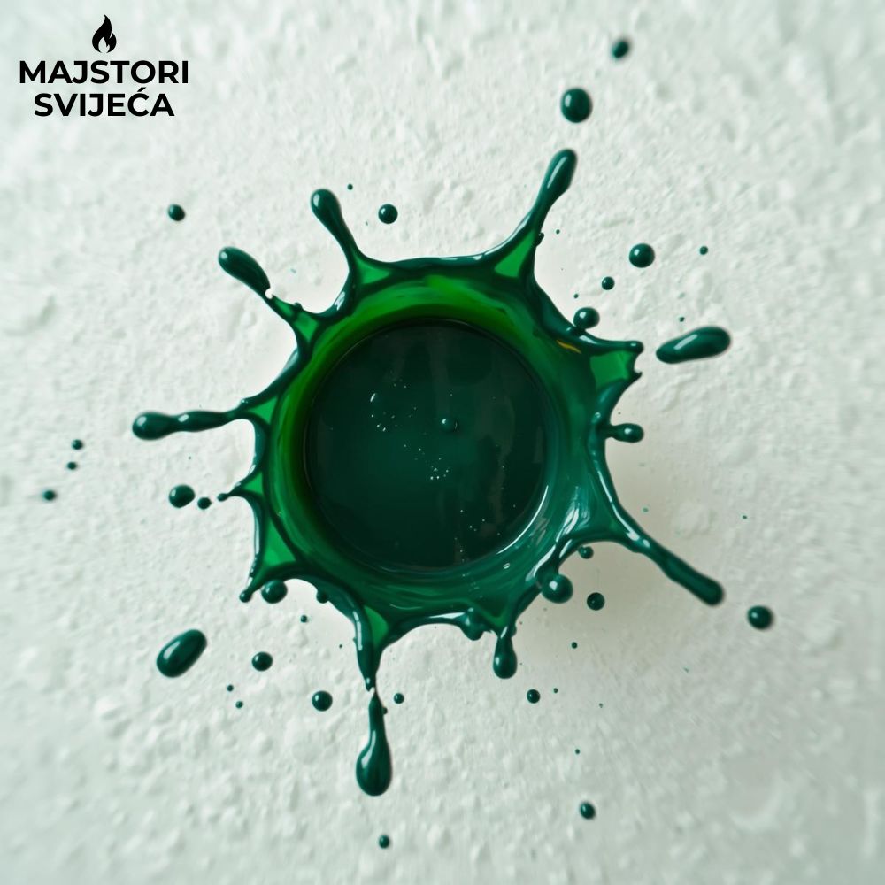 tamno zelena boja za gips